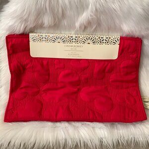 CYNTHIA ROWLEY Hearts Embroidered Placemats SET of 4 in Red